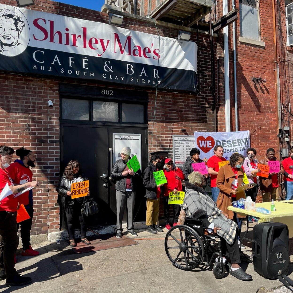 Press conference in favor of the Historically Black Neighborhood Ordinance